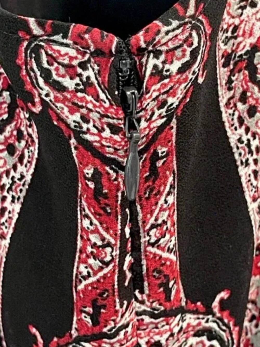 NWT AVEC LES FILLES Paisley-Print Tiered Maxi Dress Size 8 - Picture 9 of 14